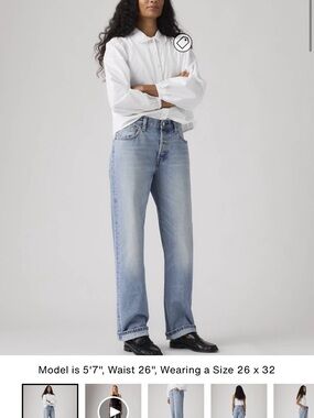 Levi’s 501, 90s Light Blue Straight-Leg Women’s Jeans